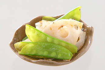 キヌサヤの炒め物