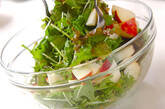 水菜のサラダの作り方1