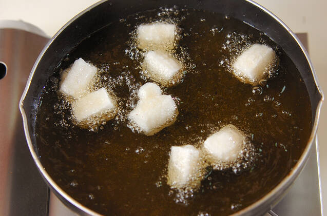 揚げ餅のあんかけの作り方の手順3