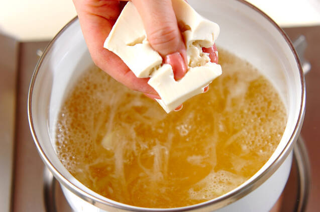 揚げ餅のあんかけの作り方の手順4