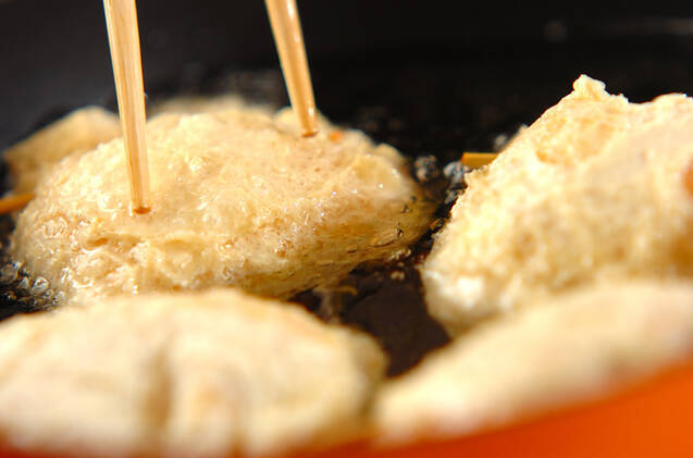 油揚げのふわふわ巾着の作り方の手順3