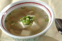 豆腐とザーサイのスープ