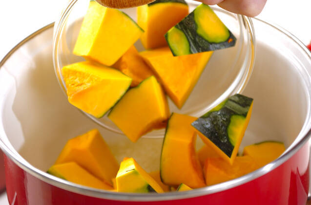 カボチャのスープ煮の作り方の手順4