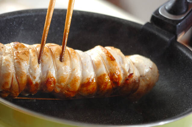 チキンのロール焼きの作り方の手順7