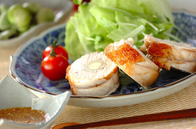 チキンのロール焼き