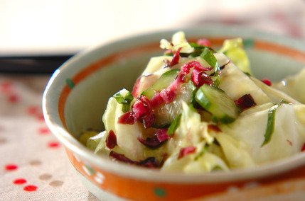 キャベツのもみ漬け