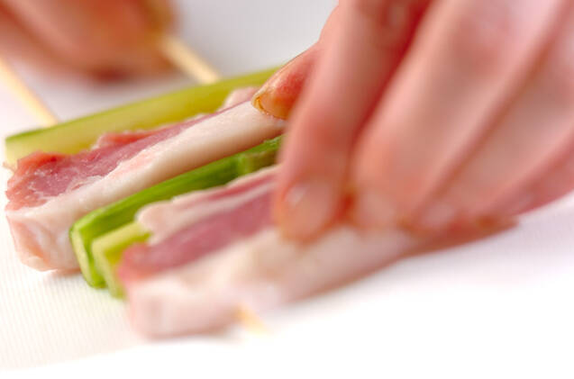 串焼きピカタの作り方の手順1