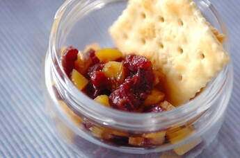 栗と小豆のカナッペ