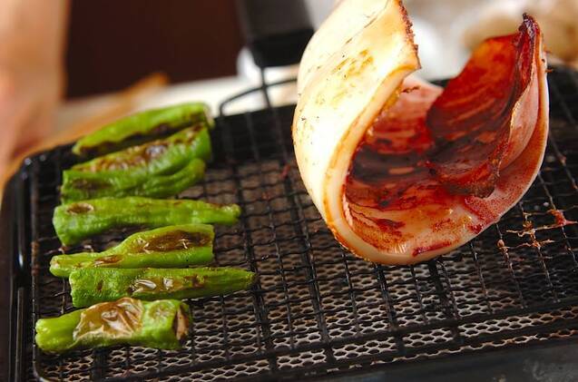 イカ（一夜干し）の網焼きの作り方の手順5