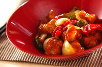 具だくさん酢豚