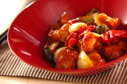 具だくさん酢豚