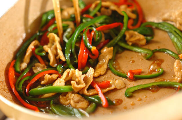 豚肉入りピーマンのきんぴらの作り方の手順4