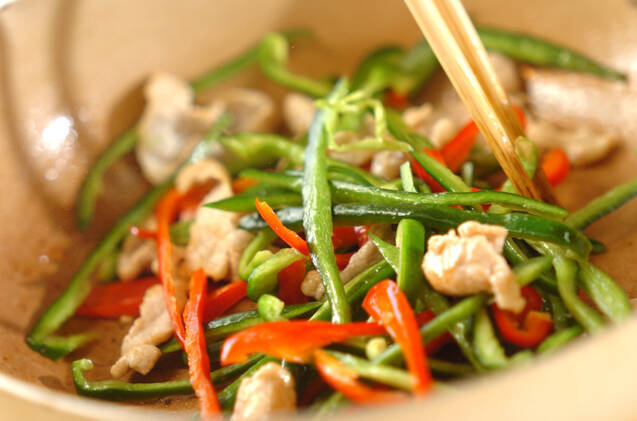 豚肉入りピーマンのきんぴらの作り方の手順3