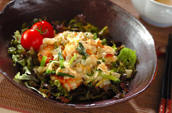 ぷりぷりエビマヨ炒め