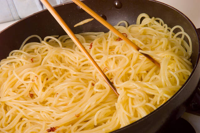 パリッとペペロンチーノの作り方の手順3