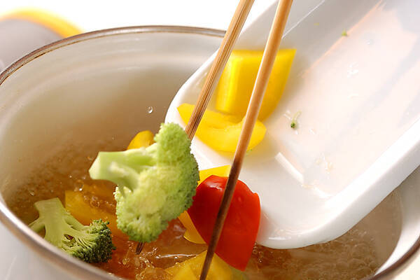 彩りゆで野菜サラダの作り方の手順2