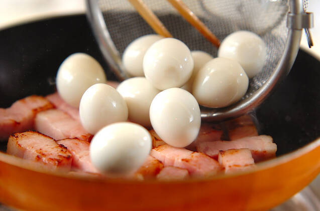 ベーコンのマスタード炒めの作り方の手順2