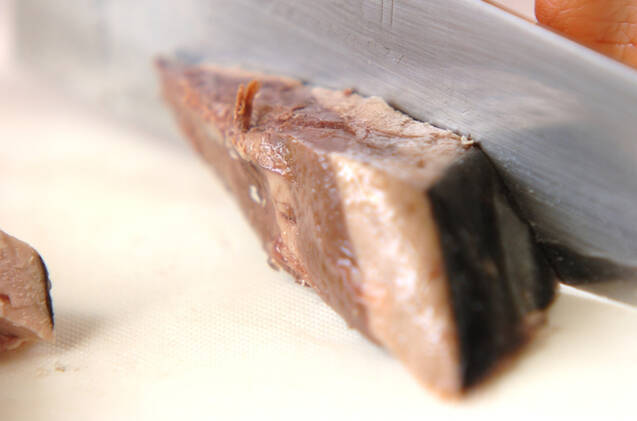 高野豆腐と菜の花の煮物の作り方の手順3