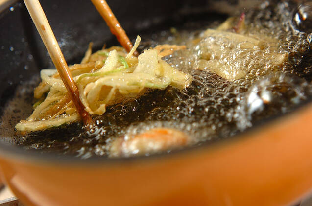 ほっくりサツマイモのかき揚げの作り方の手順8