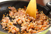 焼き米ナスの肉みそがけの作り方2