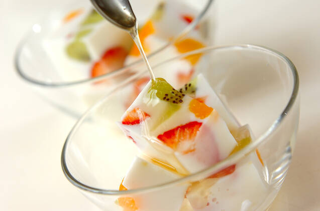 果物いっぱい牛乳寒天  濃厚でまろやかな味わい by中島 和代さんの作り方の手順4