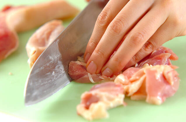 鶏マヨの作り方の手順1