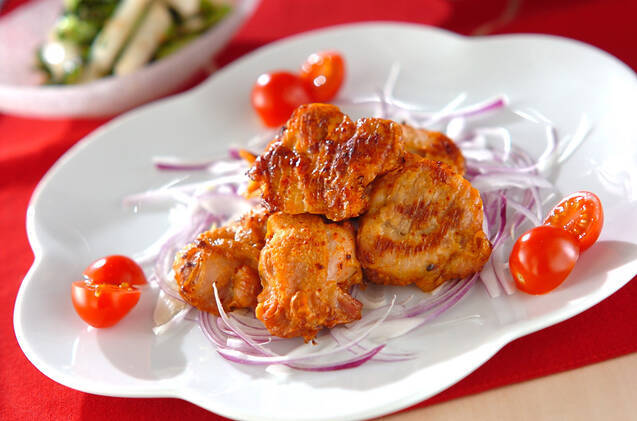 オーブン焼きピリ辛チキン