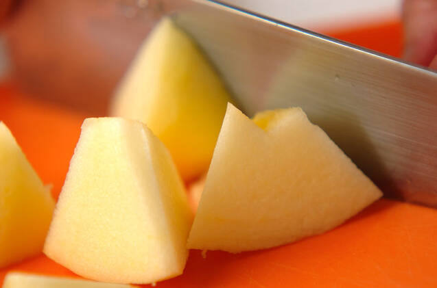 カラメルリンゴのせヨーグルトの作り方の手順1