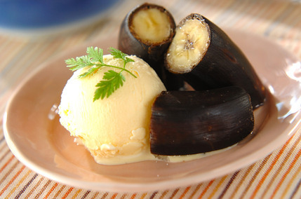 バナナのオーブン焼き