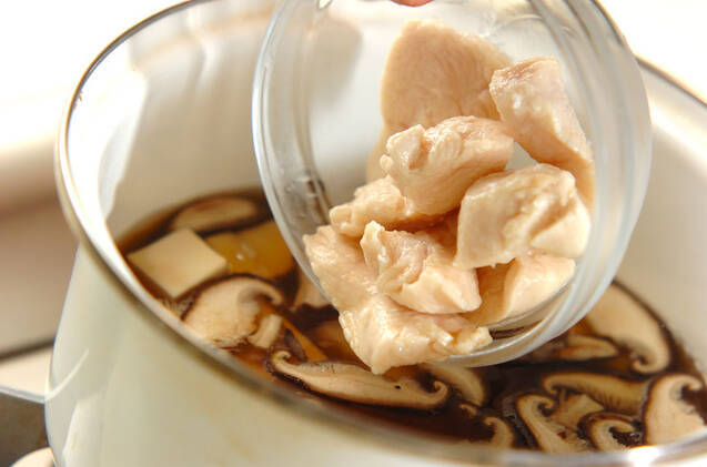 ささみの葛たたき汁の作り方の手順5