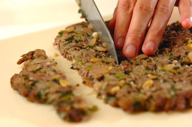 牛ひき肉のフライパン焼きの作り方の手順9