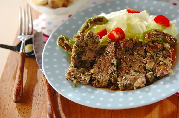 牛ひき肉のフライパン焼き