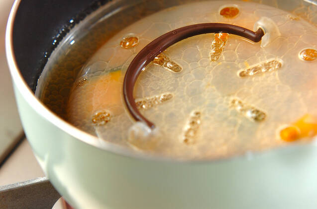 ホクホクカボチャの煮物の作り方の手順3