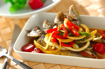 小アジのカレーマリネ