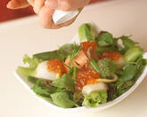 サーモンマリネ　クリームチーズのソースの作り方4