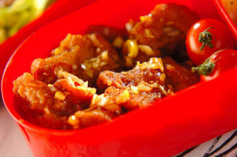 冷凍食品アレンジ！　鶏唐の甘酢浸し