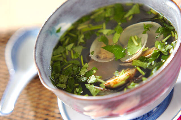 アサリのシンプルスープ