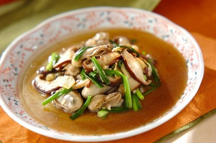 カキのショウガ炒め