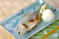 ウオゼの塩焼き