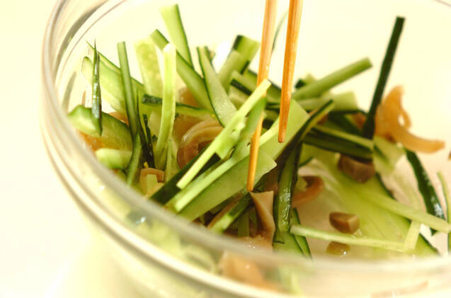 キュウリのザーサイ和えの作り方の手順2