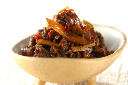 牛肉とゴボウの佃煮