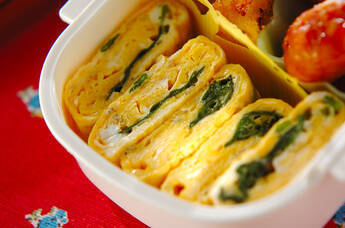 ホウレン草入り卵焼き