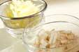 長芋とリンゴの梅肉和えの作り方の手順1