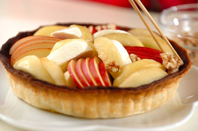 リンゴと洋梨のフレッシュキッシュの作り方の手順6