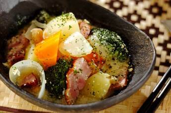 ジャガイモの豆乳煮