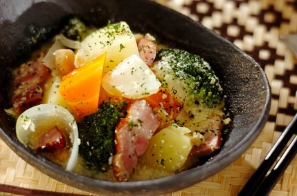 ジャガイモの豆乳煮