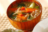 具だくさんのきんぴら豚汁