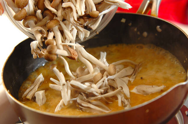 キノコカレーの作り方の手順8