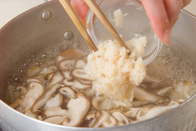 ホタテと卵の汁ご飯の作り方の手順3