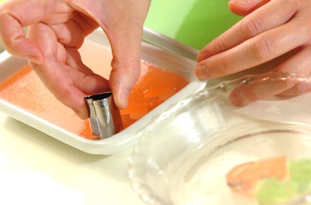 型抜き寒天ゼリーの作り方の手順2